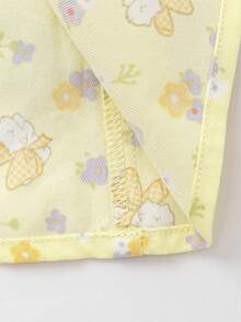 Balabala Girls Woven Dress, Elegant Fit, Soft Fabric, Easy Everyday Styling - Yellow Tone - View 6