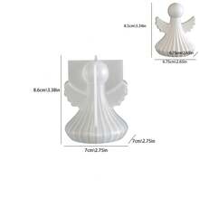 DIY Silicone Angel Mold, Angel Wings, Wax Candle Mold, Epoxy Resin Jewelry Mold, Gypsum Mold, Handmade Gift Mold - White - View 7