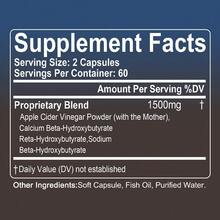 KETO Apple Cider Vinegar Soft Capsules, A Weight Loss Product That Supports Weight Management And Gut Health - 120 Capsules, A 60-Day Supply. - 1 chai - Xem 2
