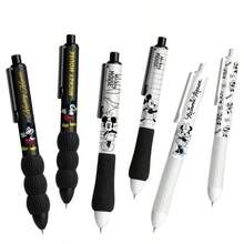 迪士尼米奇米妮云朵造型凝胶笔，黑色，按压式伸缩笔尖，0.5毫米笔尖，速干墨水（颜色随机） - 黑色 - 查看 5