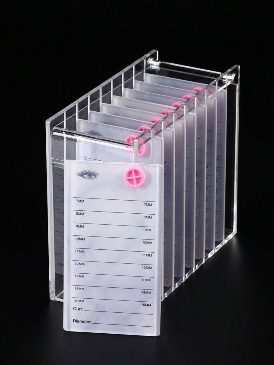 1 Set Acrylic Eyelash Extension Tray, Eyelash Extension Storage Box, Extension Pad, Eyelash Tray, Glue Tray, Independent Stand - Multicolor - View 1