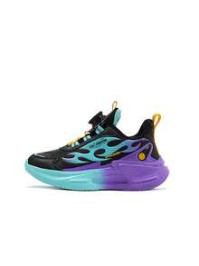 4-Season Casual Sports Shoes, Outdoor Sports Running Shoes, Basketball Shoes, Hiking Shoes, Breathable & Comfortable, Rotary Button Easy To Wear - Purple - View 7
