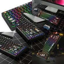 Punk Pudding Keycaps juego de 116 teclas 60 por ciento perfil ASA teclado personalizado sublimación de tinte PBT Translúcido ANSI US Layout para interruptores Cherry MX 61 68 87 96 104-0002 - Verde claro - Ver 1