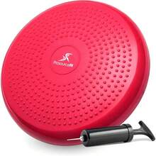 ProsourceFit Diameter Core Balance Cushion Exercise Disc Trainer Board with Pump - Rojo - Ver 1