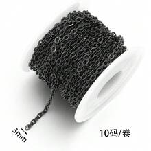 10m/Roll Stainless Steel Flat Cross Chain, Minimalist Fashion Flattened O-Shape Delicate Chain, Rust-Resistant Handmade Jewelry Accessory Chain, DIY Jewelry Making Chain - Long Flat Cross Chain - View 18