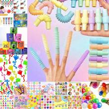 1/5/10/20/40/60/100个玩具，教室宝箱玩具，圣诞袜填充物，礼品袋，课堂奖励，男孩女孩生日礼物，玩具套装，圣诞袜皮纳塔填充物，嘉年华奖品，复活节彩蛋填充物，生日礼物玩具，礼品袋填充物，课堂奖励 - 彩色 - 查看 10