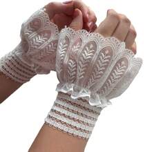 1 Pair Lace Hollow Out Gloves, Suitable For Party, Wedding And Daily Wear - Gloves - View 5