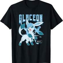 Glaceon #0471 Ice Type Eeveelution Portrait T-Shirt - Merah - View 1