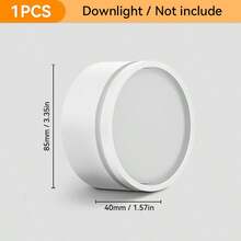 GX53 Recessed Downlight, Home Decor Spotlight, Ceiling Light, Black/White/Solid Wood Options, Compatible With GX53 Bulb, Suitable For Living Room, Home, Indoor Decoration, Shop, Bedroom, Dining Room, Corridor, Kitchen, Closet, Porch, High Ceiling, Stretch Ceiling, Low Ceiling - GX53 Downlight - View 15