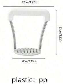 1pc Manual Potato Masher With Ergonomic Handle, Handheld Vegetable Crusher For Mashing Potatoes, Pumpkin And Other Cooking Ingredients - Multicolor - View 2