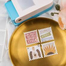 Dụng cụ dập hình chữ nhật/vuông lớn 1.5x1.5 inch/1.25x1.5 inch, kiểu cần gạt, thích hợp cho nghệ thuật giấy, làm sổ lưu niệm, làm thiệp DIY và nhiều hơn nữa. - Một cỡ - Xem 9