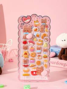 1pc (Random Style) Crystal Stickers, Cute Princess Girl Baby Stickers, Painting Stickers, Best Gift For Holidays - Multicolor - View 4