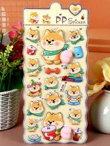 1个柔软可爱的挤压式减压贴纸，多种图案可选（独角兽、熊猫、柴犬），是情人节、新年礼物的理想之选。 - 彩色 - 查看 16