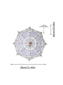 1把随机花卉图案复古蕾丝阳伞，8根伞骨手动开合，不易褪色，木质伞柄，精致蕾丝设计，适用于摄影道具、花园派对、特殊活动、户外婚礼装饰、春夏精选、伴娘礼物、房间、卧室装饰、海滩、旅行、男女皆宜、度假、妇女节、旅行必备、婚礼回礼、Y2K、卧室、女性汽车配件、厨房装饰、可爱小物、母亲节礼物、卧室装饰、花园、厨房装饰、夏季、海滩、旅行必备、房间装饰、软萌玩具、毕业季、户外、花园、旅行必备、便携必备、海滩必备、毕业季、毕业典礼、毕业礼物、毕业礼物、毕业礼物、毕业礼物、祝贺毕业、祝贺毕业、优秀毕业生、毕业典礼、毕业派对、户外必备用品、旅行便携用品、徒步旅行必备用品、露营必备用品、便携工具、夏季必备用品、夏季便携用品 - 彩色 - 查看 3