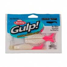 4 Inch Pearl White Pink Saltwater Ripple Mullet Fishing Lure - 1 - View 6