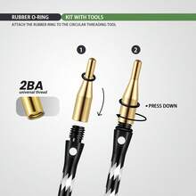 HUANQU 152pcs Darts Accessories Set, Includes: 45mm Aluminum Dart Shafts, 41mm Gradient Color Dart Shafts, PET Dart Flights, Dart Protectors, O-Rings, Suitable For All Darts Players - Vibrant Mixed Colors, Durable PC Material, Compatible With Soft Or Hard Tip Darts, Perfect For Christmas, Valentine's Day, Chinese New Year, Birthday And Other Holidays, Darts Accessories, Best For Christmas, Ideal For New Year - Multicolor - View 2