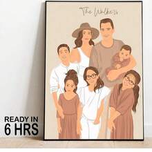 Flat Effect Portrait, Custom Illustration, Personalized Photo, Photo Illustration, Personalized Portrait, Gift For Boyfriend, Gift For Girlfriend