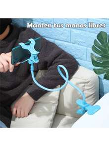 Soporte Clip Universal Flexible Para Celular Escritorio Mesa - Multicolor - Ver 3