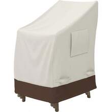 Basics Outdoor Patio Stackable-Chair Cover Beige Tan - BeigeBronceado - Ver 1
