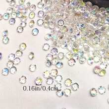 2000pcs Vase Fillers, Acrylic Crushed Rhinestone, Fake Crystals Rhinestone Gems For Vase Fillers, Suitable For Wedding Decoration Display, Home Decoration, Table Scatter, Event, Wedding Decor, Valentine's Day Present, Photo Prop And Fish Tank Filler Gifts Birthday Graduation Room Decor Flower Vase Glass Vase - Multicolor - View 2