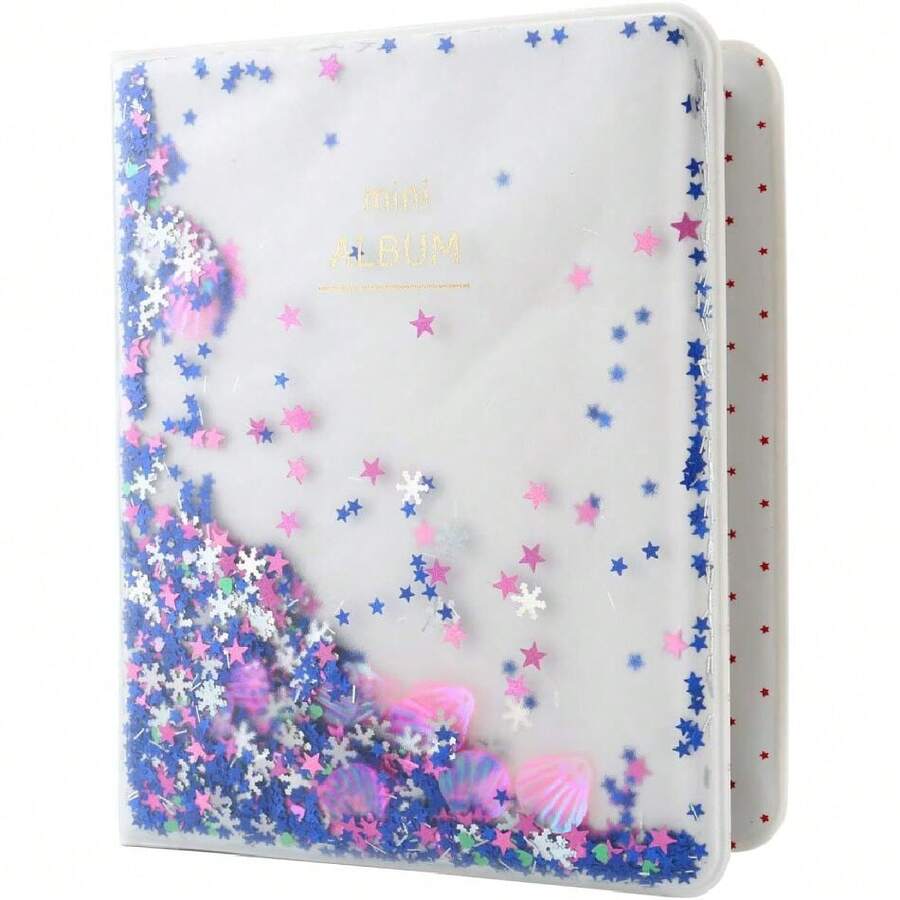 Mini Photo Album, 64 Pockets Shell Album For Fujifilm Mini 7s 8 8 9 25 26 50s 70 90 Film, Camera 3-Inch Film ( Pcs Blue Shell),37180677 - Màu xanh lam - Xem 1