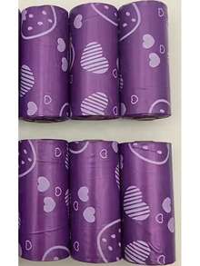 1/3/6/10 Rolls Durable Leak-Proof Strawberry Pattern Pet Waste Bags - Multicolor - View 13