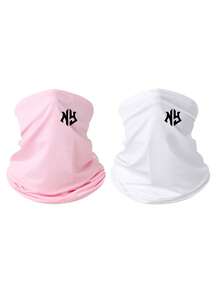 1pc/2pcs/Multi-Pack Unisex Windproof Dustproof Face Mask, Suitable For Outdoor Sports, Hiking, Cycling, Fishing, Sun Protection, Available In Solid Color & Printed Designs - Multicolor - View 8