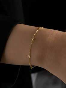 Sterling Silver Temperament Versatile Bubble Small Diamond Bracelet Niche Jewelry Simple Round Hand Jewelry Personalized Accessories - Bubble Bracelet - View 5