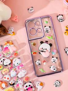 内含1张随机可爱小猫贴纸，3D立体泡泡贴纸，适合儿童和女孩。 - 彩色 - 查看 7