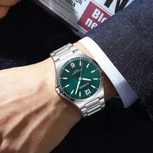 Đồng hồ nam CURREN chống nước, thời trang, máy quartz, dây đeo thép không gỉ, kim dạ quang, hiển thị ngày. - Nhiều màu - Xem 4