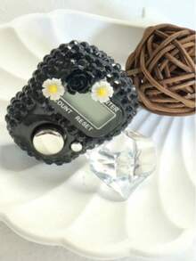 1-4 st. räknemaskin med strassblommor, handhållen räknare med strassfingerringar, mini bärbar räknare, lämplig för män och kvinnor - Multifärgad - Visa 13