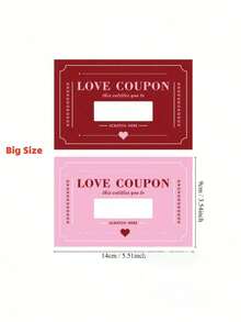 10/20/30pcs - Men's Coupon - DIY Scratch-Off Date Night Stickers - Valentine's Day Gift - Romantic Gift - 3.5x5.5 Inch Mini Date Night Surprise Voucher Cards