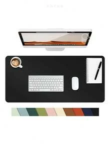 1pc Christmas Decor Non-Slip Desk Mat, Mouse Pad, Waterproof Leather Desk Protector, Extra Large Blotting Pad, Easy To Clean Laptop/Writing Desk Pad, Suitable For Office/Home/Decoration - Multicolor - View 4