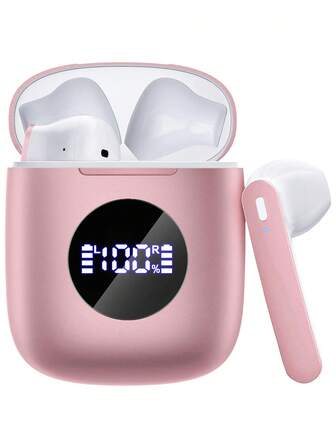 N7 TWS Wireless Earbuds, Hi-Fi Stereo Sound, Bluetooth 5.3, 60-Hour Playtime, Wireless Charging Case, LED Battery Display, Powerful Bass, Waterproof Design, With Microphone, Compatible With TV, Smartphone, And Laptop