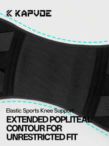 Genunchiere Kapvoe, suport pentru genunchi, durere articulară, protector pentru rotula, protecție sport pentru ligamente, alergare, fitness, instrumente de protecție - Negru - Vizualizare 9
