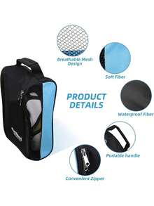 Golf Shoe Bag - 藍色的 - 查看 6