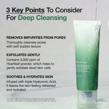 Heartleaf Quercetinol Pore Deep Cleansing Foam, Facial Cleanser With BHA, Hyaluronic Acid & Glycerin For Double Cleansing, Hydrating, Reduces Fine Lines, Blackhead Remover, Korean Skincare, Perfect Gift For Women & Holidays (150ml) - PCF-A - 查看 5