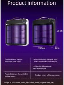 灭蚊灯 昆虫捕蝇器 露营灯 USB 电动蚊拍 户外灭虫器，颜色随机 - 彩色 - 查看 8