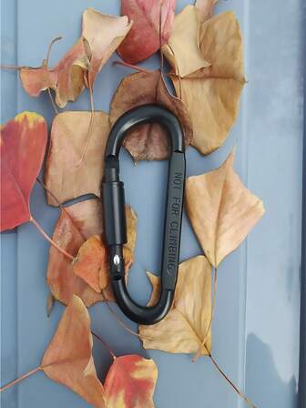 1 Piece High-Quality Aluminum Alloy Climbing Carabiner D-Shaped Quick Hanger Thick Hanging Carabiner D-Shape Climbing Carabiner Multi-Function Quick Hanger