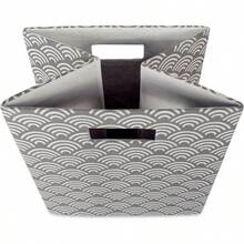 SUIOO DII Contenedor de Almacenamiento Plegable de Tela para guardería oficinas y organización del hogar 13 x 33 x 33 cm - Gris - Gris - Ver 5