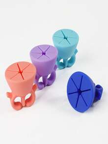 1 pezzo Anello portatile per la raccolta di rifiuti in vinile | Anello portatile per la raccolta di rifiuti in vinile, Strumento in silicone per la rimozione del vinile - Collettore - Visualizzare 5