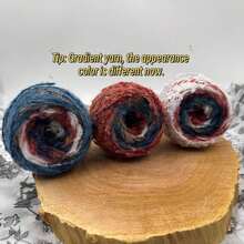 50 جرام/لفة من خيوط الغزل الناعمة لسلسلة الحديقة، خليط ملون من البوليستر، مناسب للحياكة والكروشيه لصنع سترات وجواكت وقبعات وقفازات وأوشحة دافئة وأنيقة - متعدد الألوان - مشاهدة 18