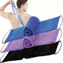 African Mesh Long-Net Exfoliating Shower Gel Lightweight Texture, Ideal For Daily Use Highly Effective Skincare Tool Exfoliating Bath Mitt - Multicolor - View 1