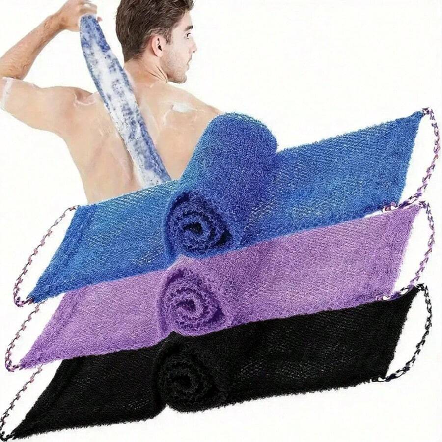 African Mesh Long-Net Exfoliating Shower Gel Lightweight Texture, Ideal For Daily Use Highly Effective Skincare Tool Exfoliating Bath Mitt - Multicolor - View 1