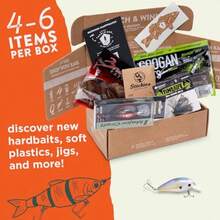 Catch Co Mystery Tackle Box - Kit de pesca para señuelos de pesca de agua dulce y boca pequeña - Marrn - Ver 3