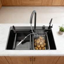 YUNRUX Kitchen Sinks - Black - View 11