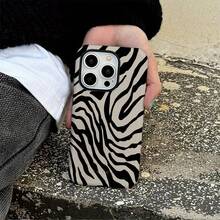 Zebra Striped Phone Case - Striking Black And White Stripes - Multicolor - View 6
