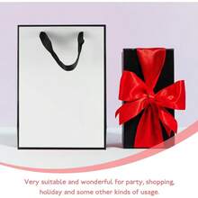 10 Pcs Kraft Paper Bags Gifts Wrapping Shopping Bags Pouches with Handles Party Bags for Baby Shower Birthday Parties Christmas Gifts Restaurant Takeouts Shopping Retail Presents Y - Wei10Stck - Ver 6