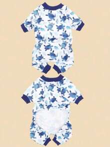 1件宠物狗睡衣，防掉毛休闲可爱空调服，适合小型至中型犬，宠物 - 彩色 - 查看 11