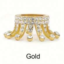 1个复古美甲刷架，皇冠造型指甲油刷架，美甲工具配件